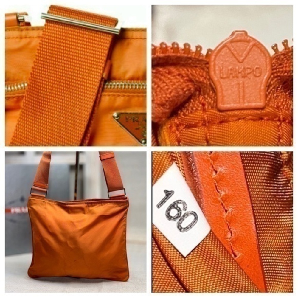 AUTHENTIC Orange Crossbody tote. In Papaya. - Picture 10 of 16